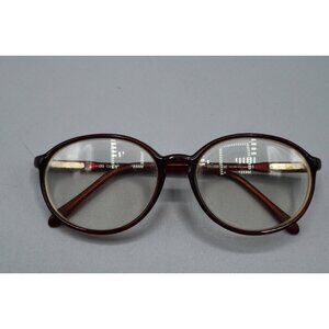 Cellidor EMC Centennial Grand Prix Eyeglasses Frames Round Red Plastic 135mm Vtg